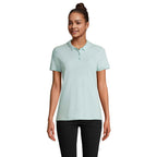 Branded Organic Piqué Women's Polo Shirt colour option AA