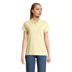 Branded Organic Piqué Women's Polo Shirt colour option LY