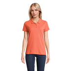 Branded Organic Piqué Women's Polo Shirt colour option PO