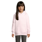 Branded Kids Organic Pullover Hoodie in Pink