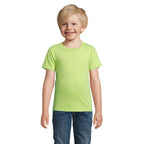 Branded Organic Fitted Kids T-Shirt in Green