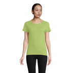 Branded Organic Fitted Women's T-Shirt in Green
