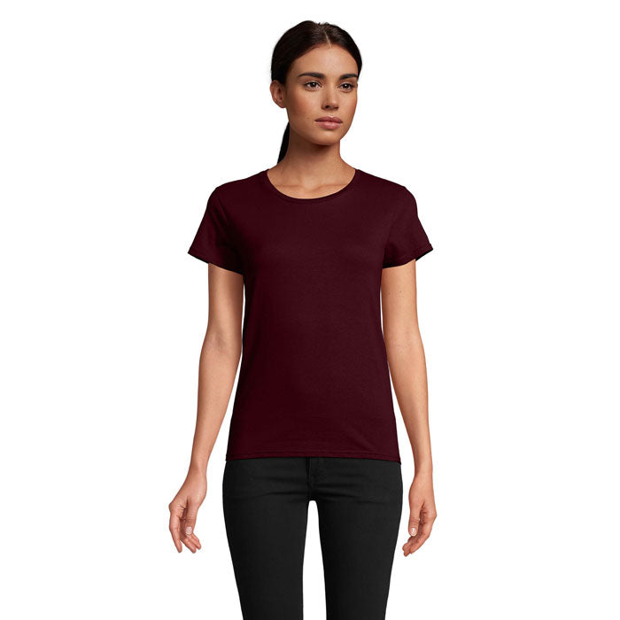 Branded Organic Fitted Women's T-Shirt colour option BG