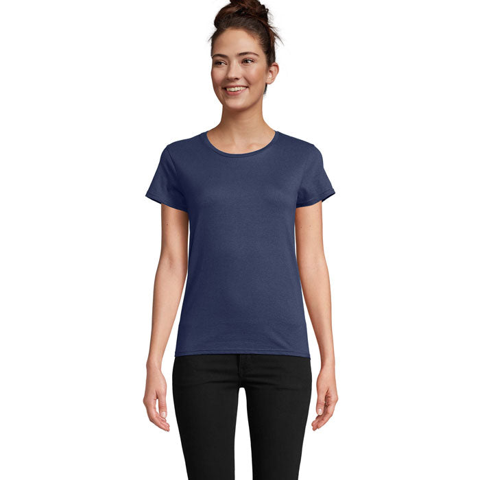 Branded Organic Fitted Women's T-Shirt colour option DM