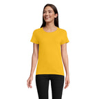 Branded Organic Fitted Women's T-Shirt colour option GO