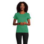 Branded Organic Fitted Women's T-Shirt colour option KG