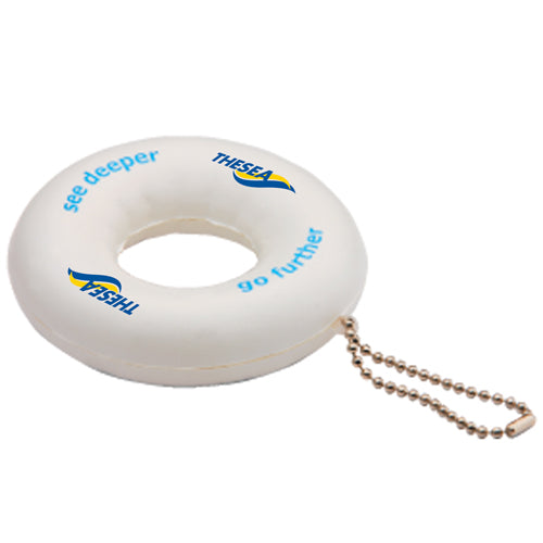 Branded Life Ring Stress Toy Keyring
