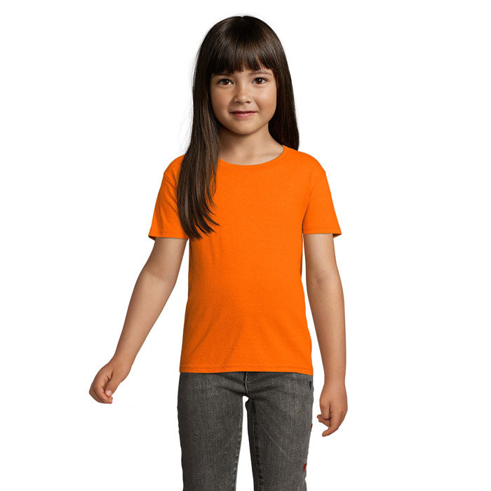 Branded Value Organic Kids T-Shirt in Orange