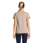 Branded value organic women's t-shirt, back view