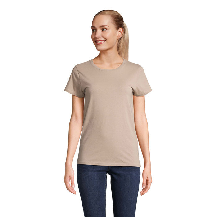 Branded value organic women's t-shirt, front view