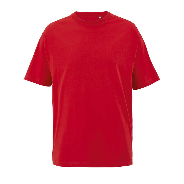 Branded Boxy Men's T-Shirt in Red
