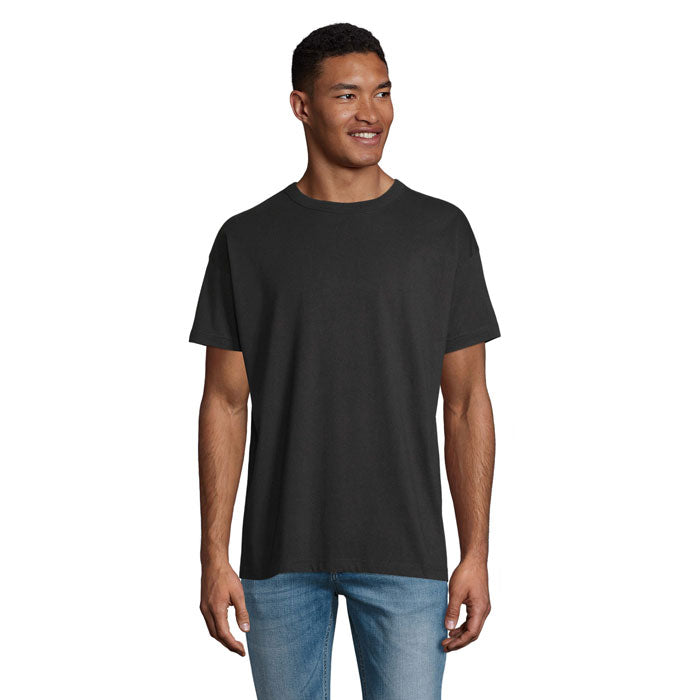 Branded Boxy Men's T-Shirt in Black