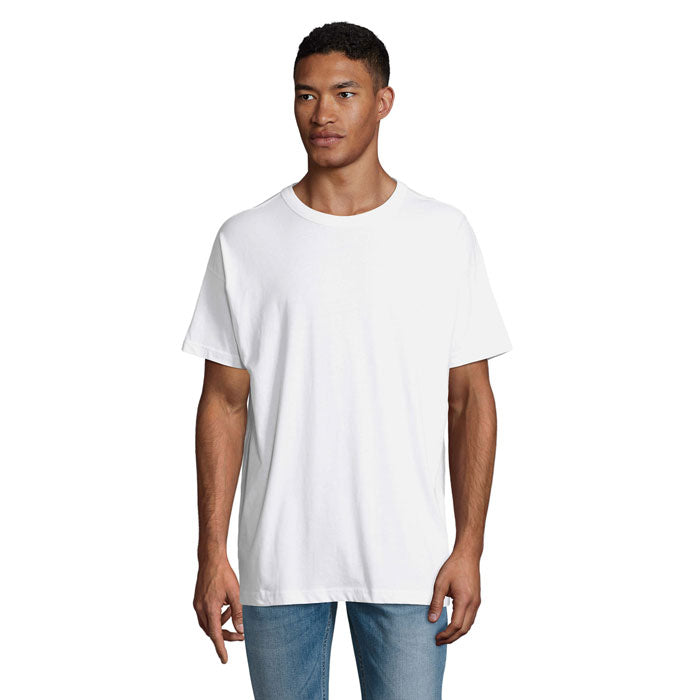 Branded Boxy Men's T-Shirt in White