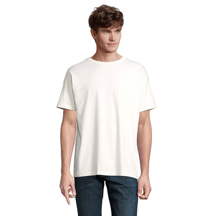 Branded Boxy Men's T-Shirt in White