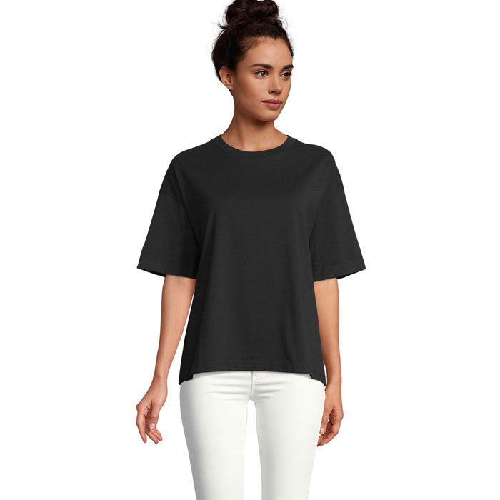 Branded Boxy Women's T-Shirt in Black