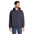 Branded Full-Zip Hoodie in Blue