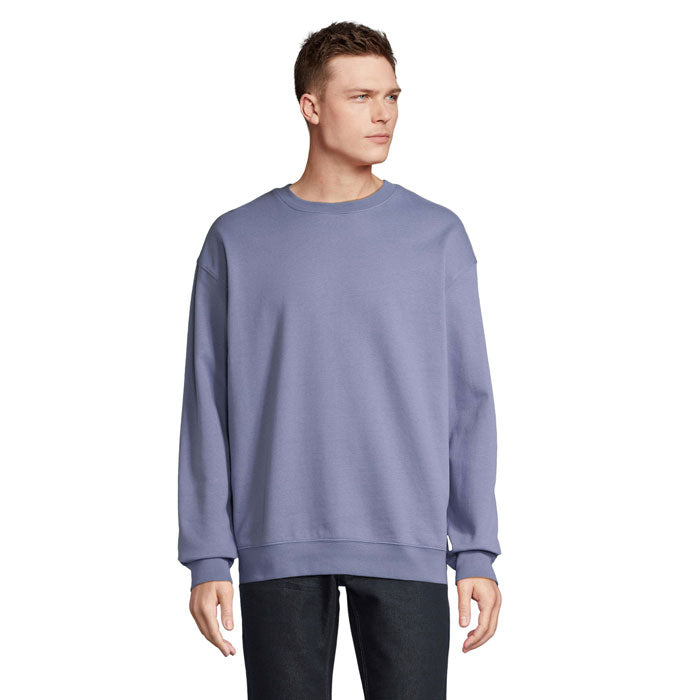 Branded Round-Neck Sweatshirt colour option BL