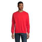 Branded Round-Neck Sweatshirt in Red