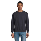 Branded Round-Neck Sweatshirt in Blue