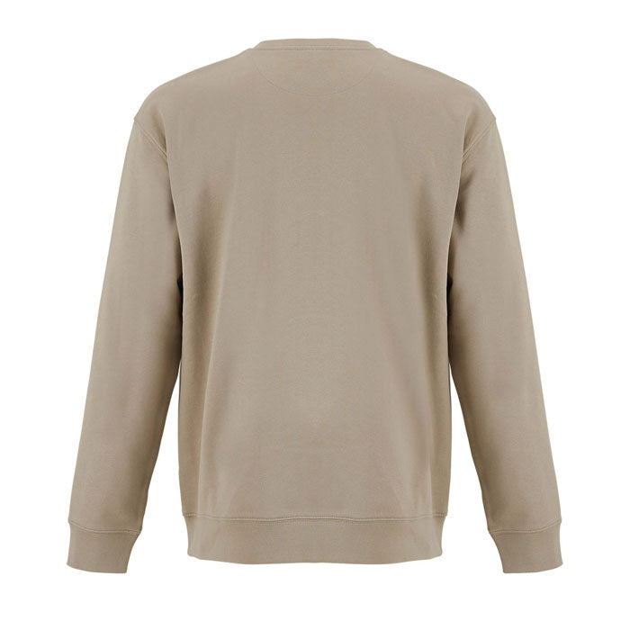 Branded round-neck sweatshirt, back view