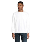 Branded Round-Neck Sweatshirt in White