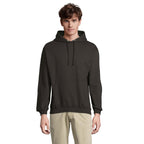 Branded Recycled Pullover Hoodie in Black