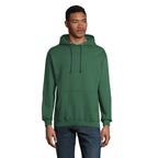 Branded Recycled Pullover Hoodie in Green