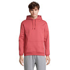 Branded Recycled Pullover Hoodie in Pink