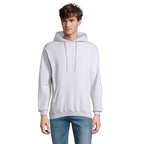 Branded Recycled Pullover Hoodie in Grey