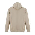 Branded recycled pullover hoodie, back view