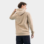 Branded Recycled Pullover Hoodie in use