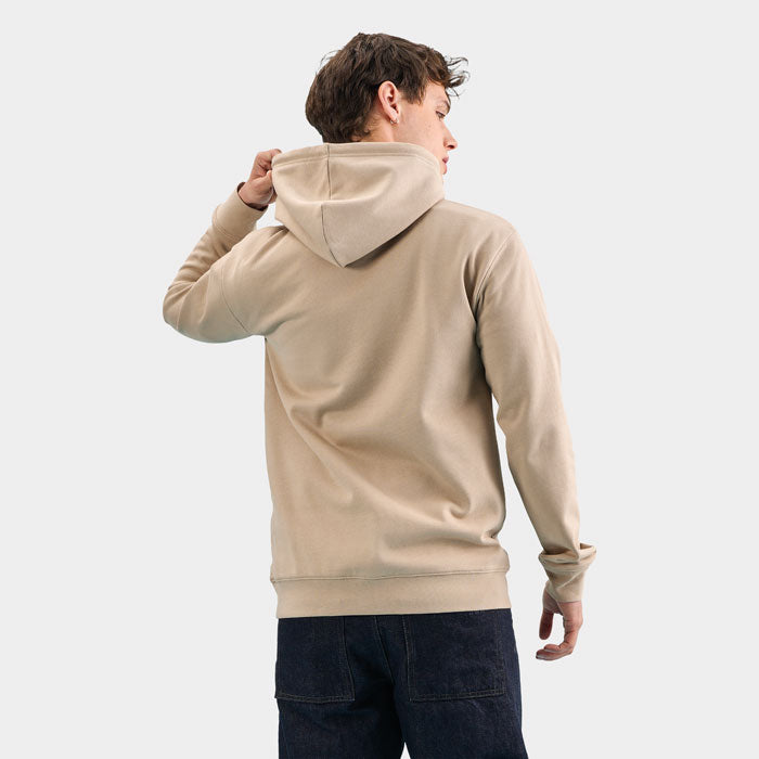 Branded Recycled Pullover Hoodie in use