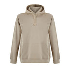 Branded recycled pullover hoodie, front view