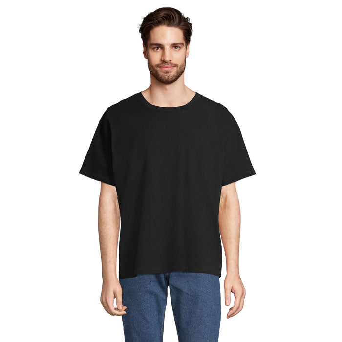 Branded Recycled Oversized T-Shirt in Black
