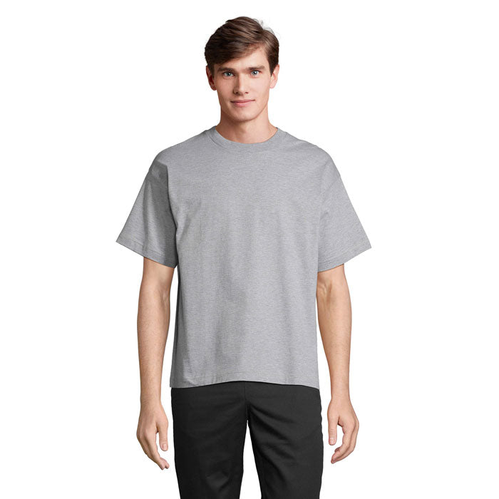 Branded Recycled Oversized T-Shirt in Grey