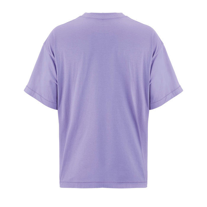 Green branded recycled oversized t-shirt, back view