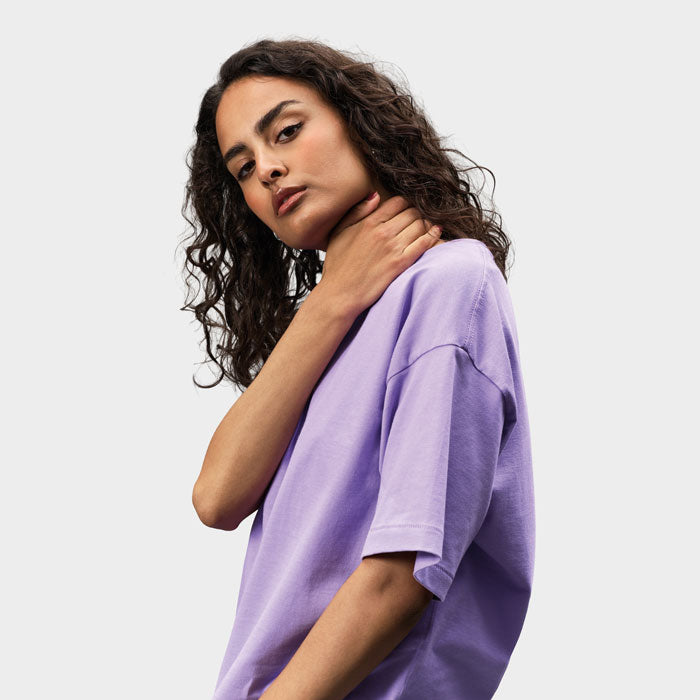 Branded Recycled Oversized T-Shirt in use