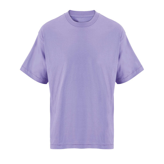 Green branded recycled oversized t-shirt, front view
