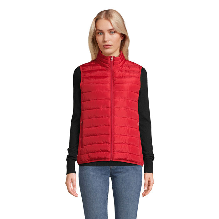 Branded Women's Lightweight Bodywarmer in Red