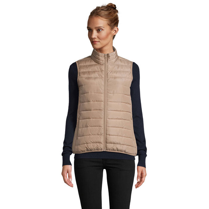 Branded Women's Lightweight Bodywarmer in Brown