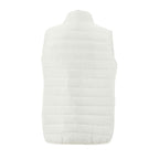Branded women's lightweight bodywarmer, back view