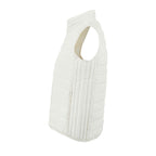 Branded women's lightweight bodywarmer, side view