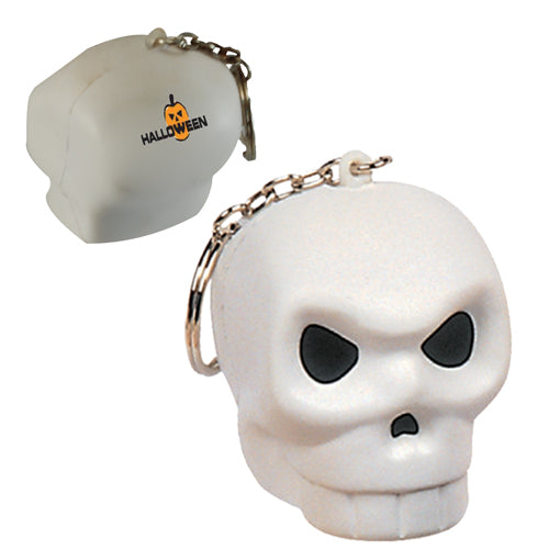 Branded Skull Stress Toy Keyring