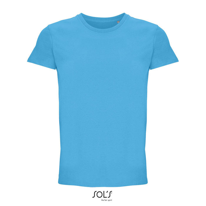 Branded Recycled Cotton T-Shirt in Blue