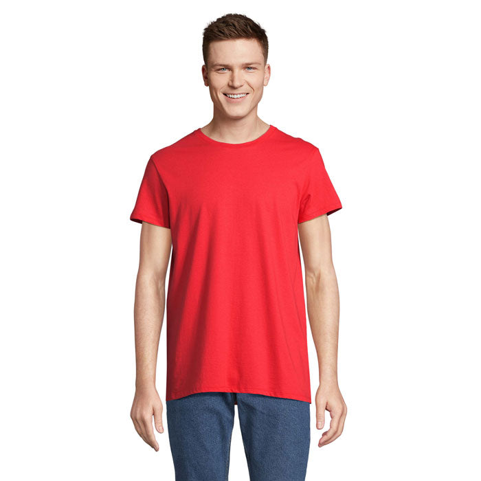 Branded Recycled Cotton T-Shirt in Red