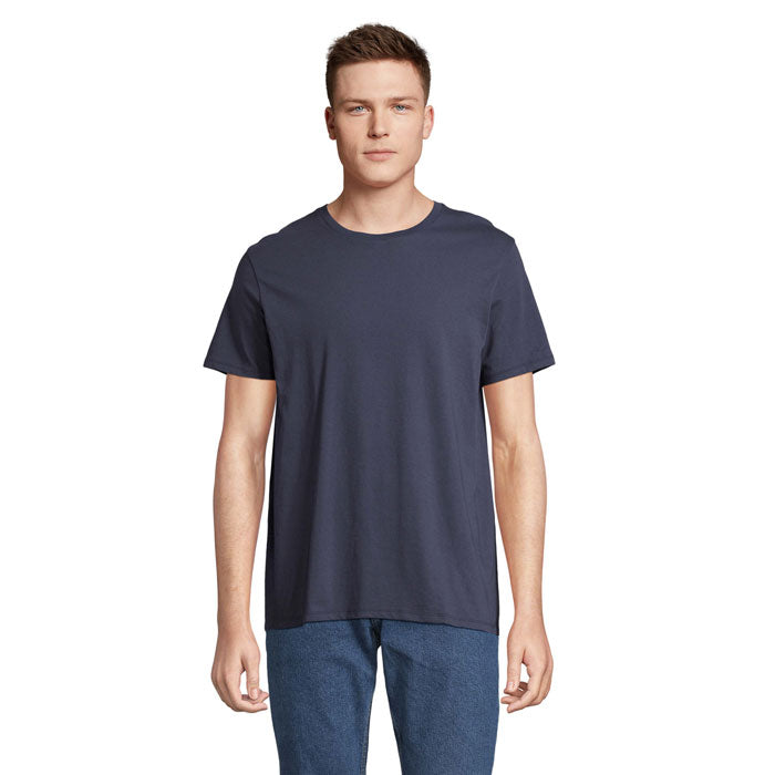 Branded Recycled Cotton T-Shirt in Blue