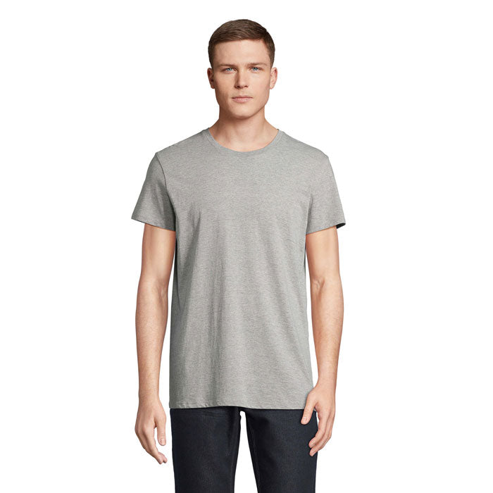 Branded Recycled Cotton T-Shirt in Grey