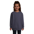 Branded Kids Round-Neck Sweatshirt in Blue