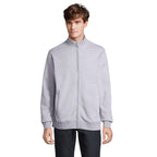 Branded Full-Zip Sweatshirt in Grey