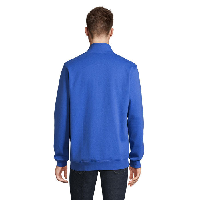 Branded full-zip sweatshirt, back view